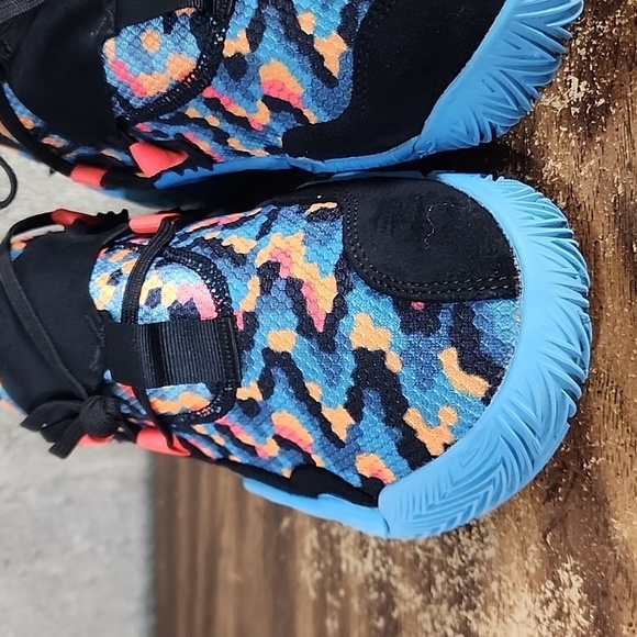 Adidas Trae Young 1 Mens Size 8.5 Athletic Shoes Blue/Black/Orange 779001 main image 5